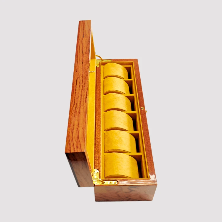 6 Slot Wood Watch Box factory